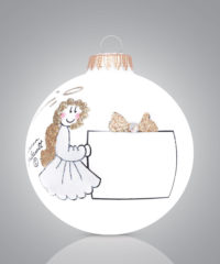 Angel with Package (Gold Ribbon)